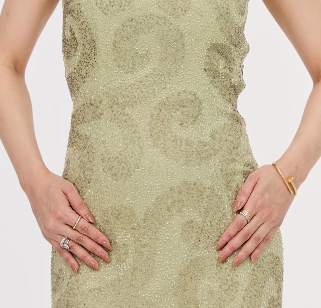 Cache Green Evening Gown G18 — Detail