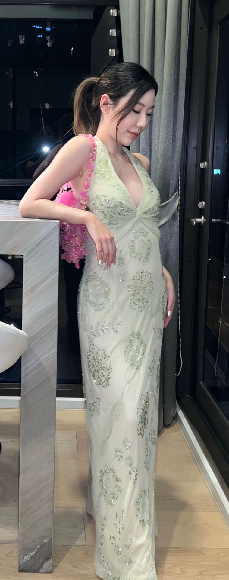 Marina Green Evening Gown G13 — Front
