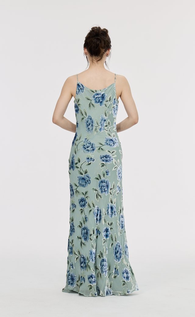 Monsoon Green Evening Gown G20 — Back
