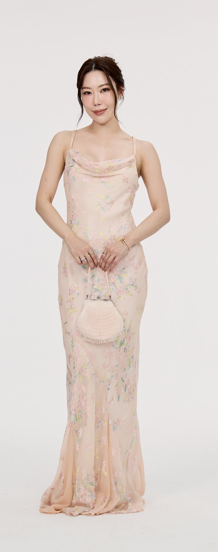 Monsoon Pink, Purple, Red Evening Gown P34