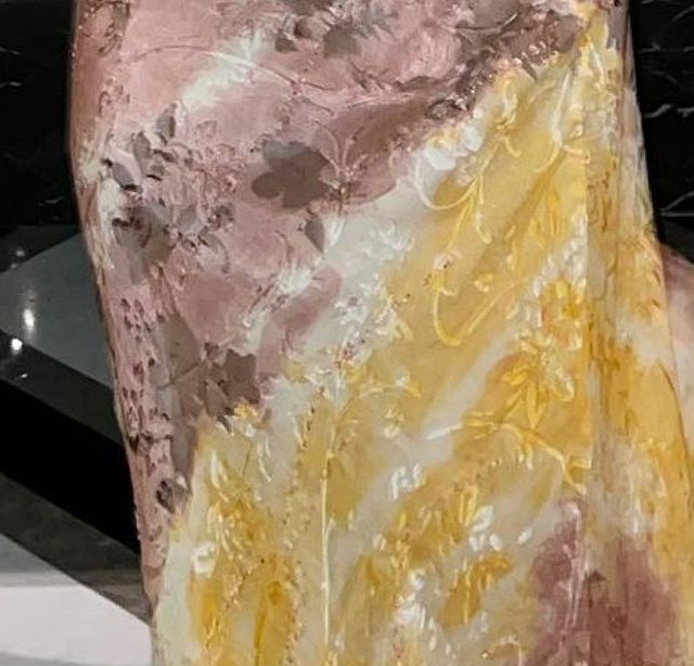 Sue Wong Yellow & Orange Evening Gown Y09 — Detail